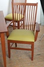 Load image into Gallery viewer, Canal Dover Hill House Amish Cherry Dining Set with 8 Leather Chairs, 2 Leaves and Table Pads
