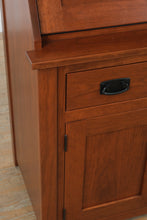 Load image into Gallery viewer, Canal Dover Hill House Solid Cherry Secretary Desk and Display Cabinet
