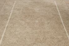 Load image into Gallery viewer, Shaw Five Street Wool Area Rug 5x8 Modern Geometric Pattern Neutral Taupe Beige
