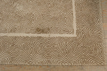 Load image into Gallery viewer, Shaw Five Street Wool Area Rug 5x8 Modern Geometric Pattern Neutral Taupe Beige
