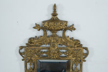 Load image into Gallery viewer, Pair Antique French Chinoiserie Brass Wall Sconces Mirrors Cloisonne Enamel
