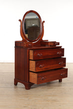 Load image into Gallery viewer, Candlelight Cherry 3 Drawer Dresser with Glove Boxes
