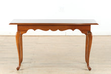 Load image into Gallery viewer, Candlelight Cherry Queen Anne Console Table

