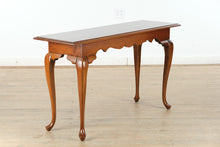 Load image into Gallery viewer, Candlelight Cherry Queen Anne Console Table
