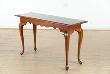 Load image into Gallery viewer, Candlelight Cherry Queen Anne Console Table
