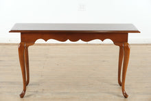 Load image into Gallery viewer, Candlelight Cherry Queen Anne Console Table

