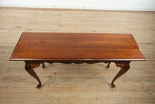 Load image into Gallery viewer, Candlelight Cherry Queen Anne Console Table
