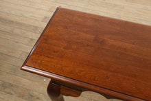 Load image into Gallery viewer, Candlelight Cherry Queen Anne Console Table
