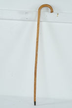 Load image into Gallery viewer, Vintage Wooden Walking Cane Crook Handle Bentwood Shaft 36 Inch
