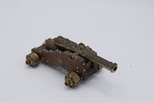 Load image into Gallery viewer, Miniature Decorative Cannon Model – Brass Barrel with Wooden Carriage (Vintage-Style Display Piece)
