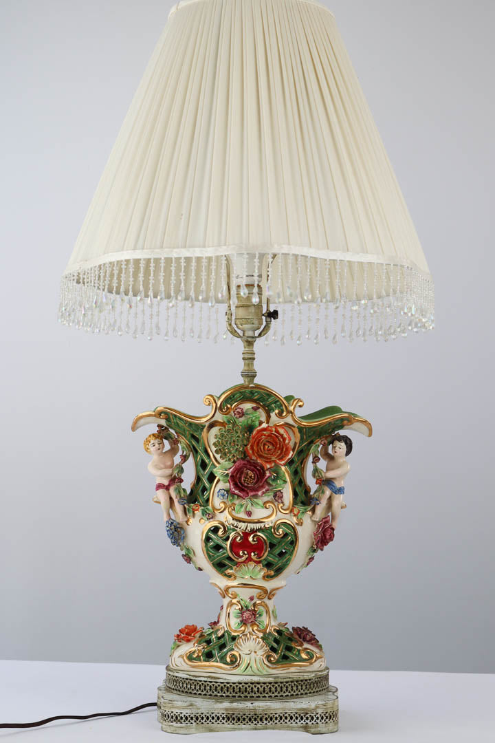 Large Capodimonte Lamps Beautiful 29” Large Capodimonte Table Lamp