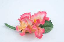 Load image into Gallery viewer, Vintage Capodimonte Italian Porcelain Pink Orchid Flower Spray 7 Inch
