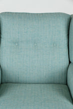 Load image into Gallery viewer, Capri Turquoise Swiveling Rocking Chair
