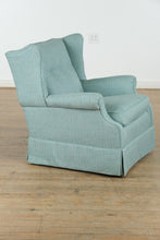 Load image into Gallery viewer, Capri Turquoise Swiveling Rocking Chair
