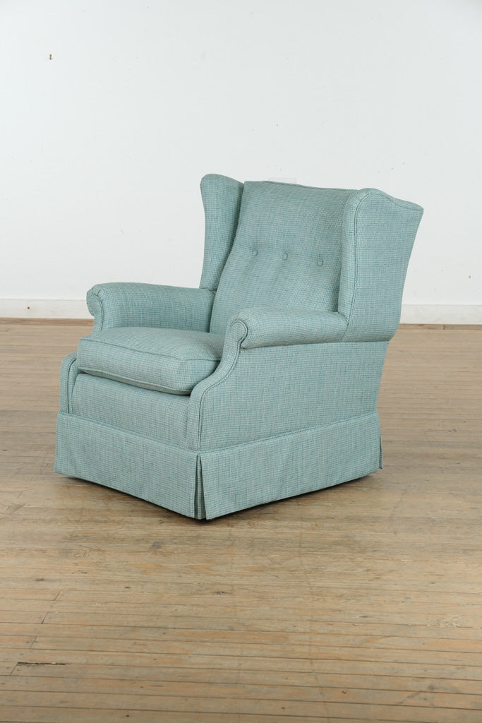 Capri Turquoise Swiveling Rocking Chair
