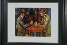 Load image into Gallery viewer, Cezanne The Card Players Framed Art Print Les Joueurs de Cartes 38x32
