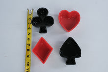Load image into Gallery viewer, BIA Cordon Bleu Bridge Mix Snack Dishes Set of 4 Playing Card Suits 2003
