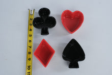 Load image into Gallery viewer, BIA Cordon Bleu Bridge Mix Snack Dishes Set of 4 Playing Card Suits 2003

