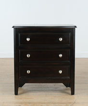 Load image into Gallery viewer, Carlyle Nightstand – B371-93 – Contemporary 3-Drawer, Almost Black Finish
