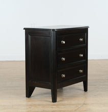 Load image into Gallery viewer, Carlyle Nightstand – B371-93 – Contemporary 3-Drawer, Almost Black Finish

