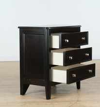 Load image into Gallery viewer, Carlyle Nightstand – B371-93 – Contemporary 3-Drawer, Almost Black Finish
