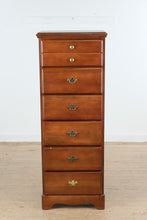 Load image into Gallery viewer, Carolina Furniture Cherry Lingerie Chest Tall Narrow Chest of Drawers
