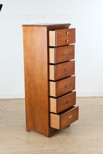 Load image into Gallery viewer, Carolina Furniture Cherry Lingerie Chest Tall Narrow Chest of Drawers
