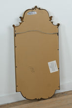 Load image into Gallery viewer, Carolina Mirror Gilt Wood Wall Mirror – Ornate Traditional Scroll Design, 20” x 41”
