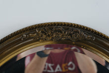Load image into Gallery viewer, Carolina Mirror Company Oval Beveled Wall Mirror Floral Gold Bronze 33 Inch
