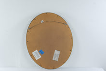 Load image into Gallery viewer, Carolina Mirror Company Oval Beveled Wall Mirror Floral Gold Bronze 33 Inch
