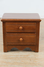 Load image into Gallery viewer, Oakcraft Solid Cherry Two Drawer Nightstand End Table
