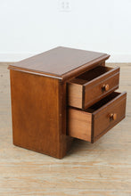 Load image into Gallery viewer, Oakcraft Solid Cherry Two Drawer Nightstand End Table
