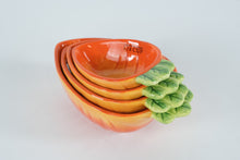 Load image into Gallery viewer, Terramoto Ceramic Carrot Measuring Cups – Set of 4 Nesting Cups (¼, ⅓, ½, 1 Cup)
