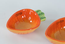 Load image into Gallery viewer, Terramoto Ceramic Carrot Measuring Cups – Set of 4 Nesting Cups (¼, ⅓, ½, 1 Cup)
