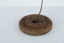 Load image into Gallery viewer, Whimsical Girl Doing Cartwheel Metal Sculpture Folk Art Sunflower 42 Inch
