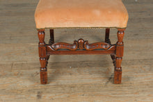 Load image into Gallery viewer, Antique Carved Baroque Revival Side Chair with Upholstered Seat
