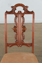 Load image into Gallery viewer, Antique Carved Baroque Revival Side Chair with Upholstered Seat
