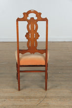 Load image into Gallery viewer, Antique Carved Baroque Revival Side Chair with Upholstered Seat
