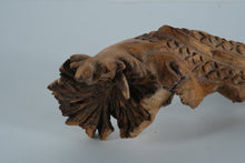 Load image into Gallery viewer, Hand-Carved Wooden Dragon Sculpture – Natural Root Carving Folk Art (13.5” Long)

