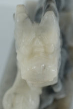 Load image into Gallery viewer, Hand-Carved Soapstone Dragon Sculpture – Chinese Mythical Creature Figurine on Base (3.5”)
