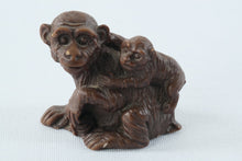 Load image into Gallery viewer, Carved Monkey with Infant
