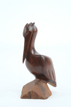 Load image into Gallery viewer, Mid Century Modern Hand Carved Wooden Pelican Sculpture 6 Inch
