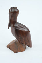 Load image into Gallery viewer, Mid Century Modern Hand Carved Wooden Pelican Sculpture 6 Inch
