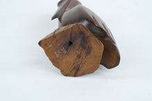 Load image into Gallery viewer, Mid Century Modern Hand Carved Wooden Pelican Sculpture 6 Inch
