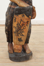 Load image into Gallery viewer, Carved Wooden Bearded Man with a Hat - 42&quot; Tall
