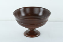 Load image into Gallery viewer, Carved Wooden Bowl on a Stand - Rosario Woodturning - Puerto Rico
