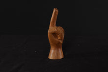 Load image into Gallery viewer, Carved Wooden Hand Peace Sign or Victory Sign
