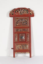 Load image into Gallery viewer, Carved Oriental Panels on Hanging Wall Plaque
