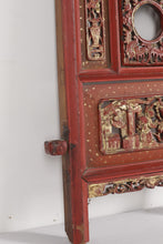 Load image into Gallery viewer, Carved Oriental Panels on Hanging Wall Plaque
