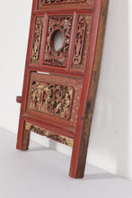 Load image into Gallery viewer, Carved Oriental Panels on Hanging Wall Plaque
